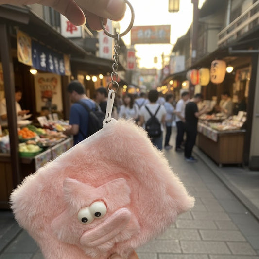 1Pc Smiley Coin Pouch Keychain – Easy to Attach & Use, Home and Living 