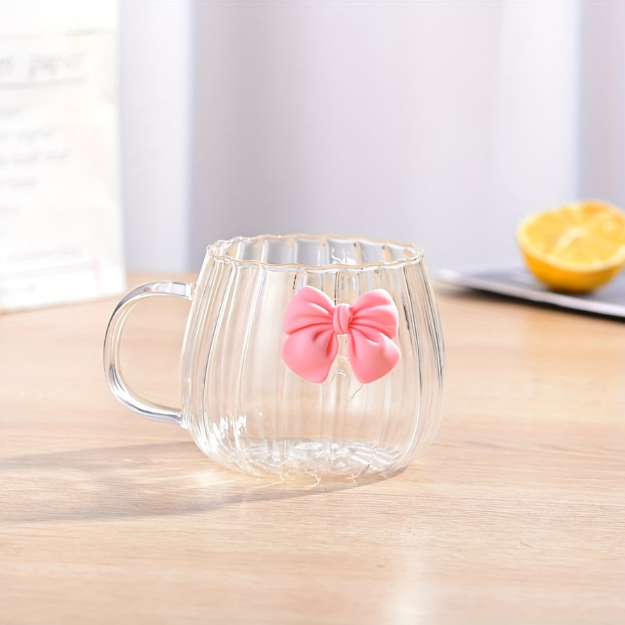 1Pcs Bow Cup Glass