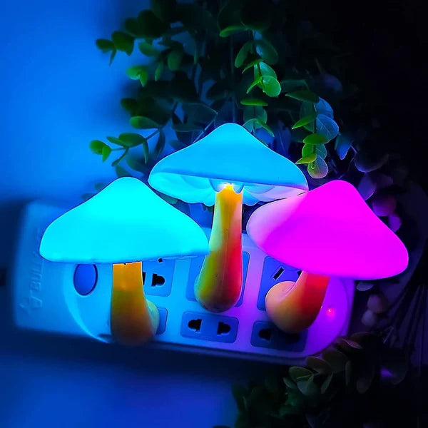 LED Sensor Mushroom Night Light