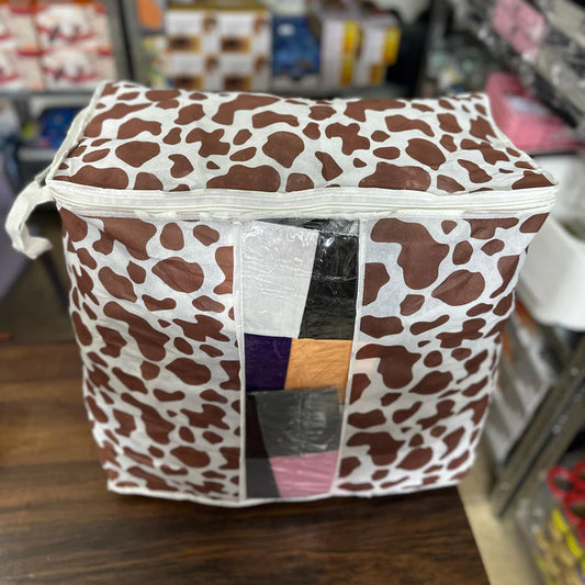 Leopard Print Organizer Bag