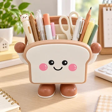 Bread Shaped Desk Organizer Creative Pen & Pencil Holder
