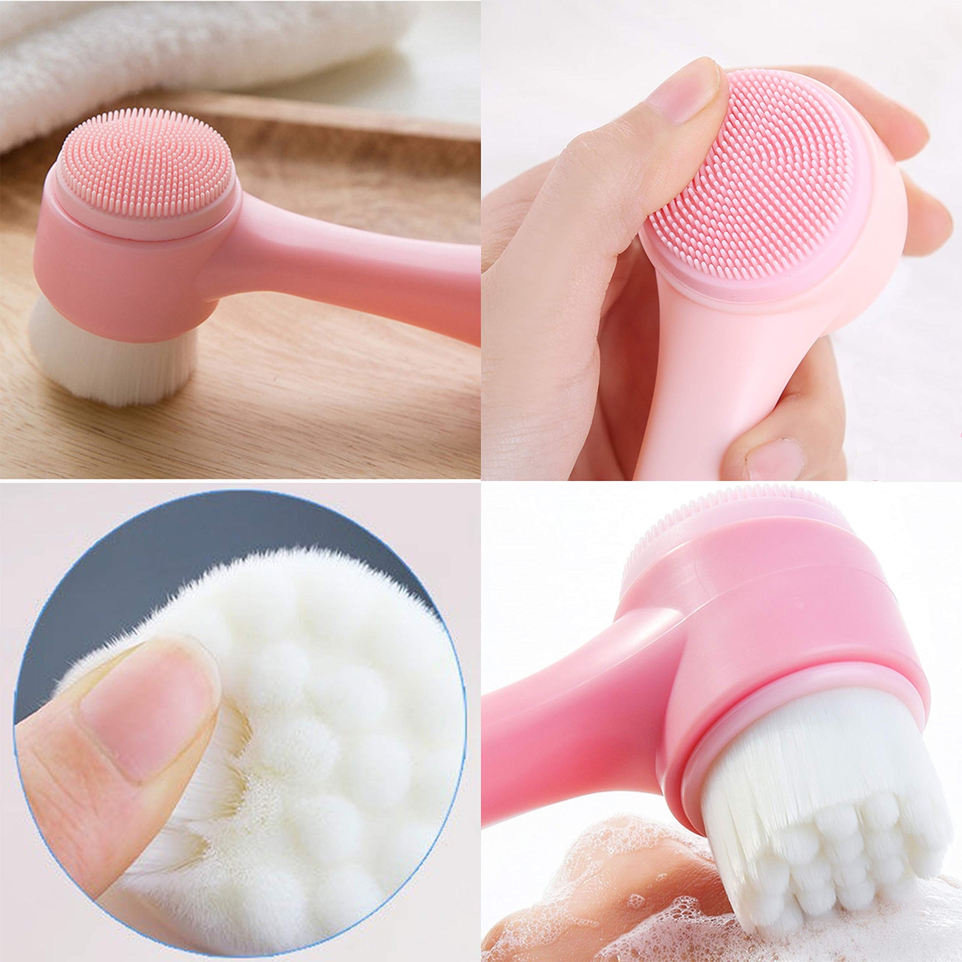 2-in-1 Facial Cleansing Brush: Gentle Cleansing Meets Effective Exfoliation