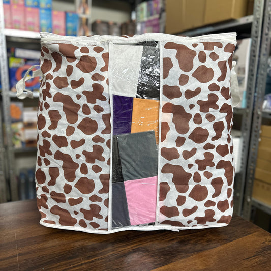 Leopard Print Organizer Bag