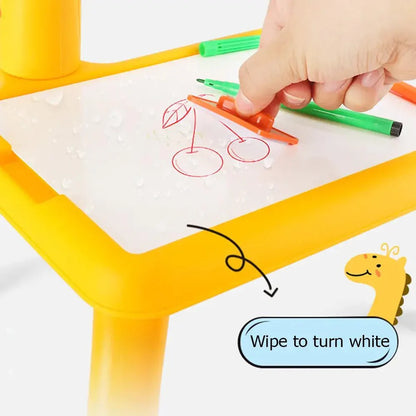 Kids Educational Drawing Table – 3-in-1 Projector Art & Activity Desk