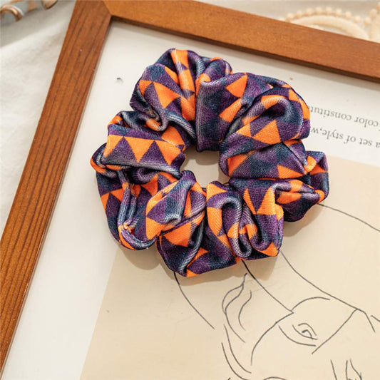 3-Piece Printed Silk Scrunchies – Multicolor, Health and Beauty 