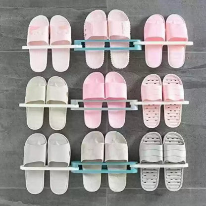 Space-Saving Slippers Rack