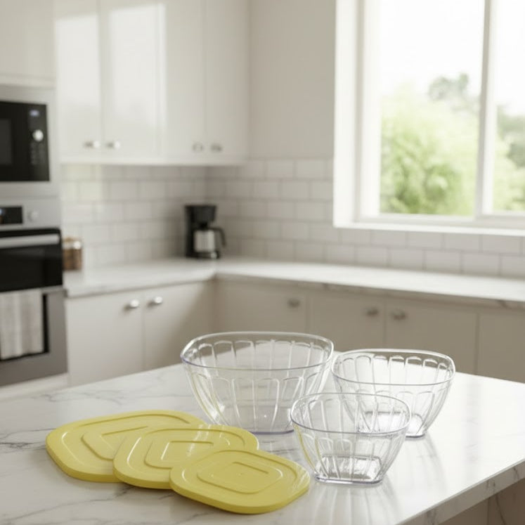 3Pcs Stackable Storage Containers, Kitchen Accessories 