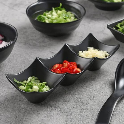 Three Grid Dipping Tray