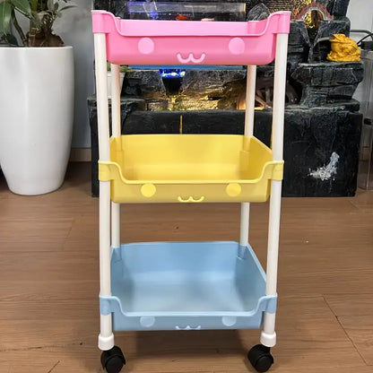 3 Tier Smiley Trolley, Home and Living 