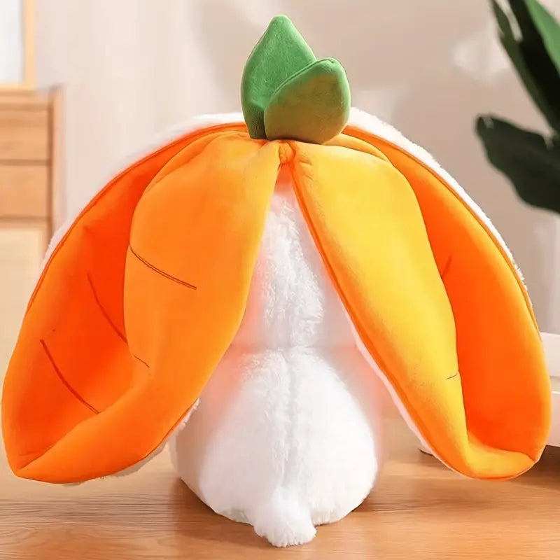 Cute Reversible Flopp Bunny Carrot Plush Toy(25Cm/10Inch)