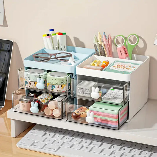 Multi-Purpose Storage Organizer With Drawers