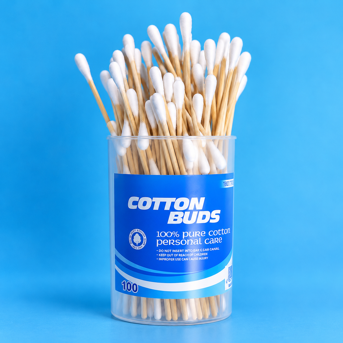 100% Pure Cotton Swabs Multipurpose Personal Care Buds