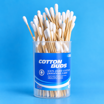 100% Pure Cotton Swabs Multipurpose Personal Care Buds