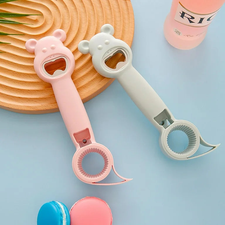 4 in 1 Multi Purpose Easy Grip Bottle Opener