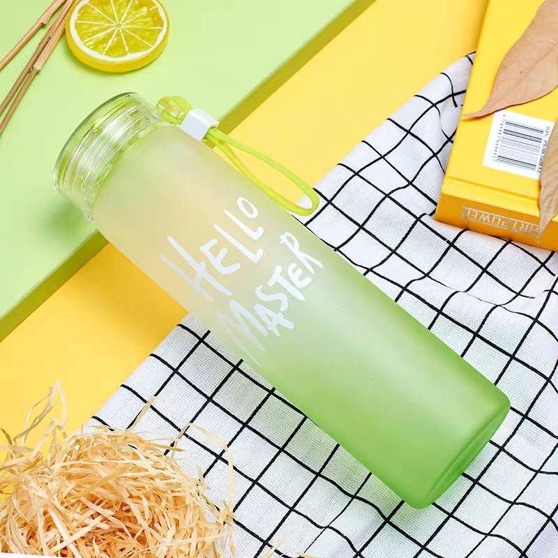 Gradient-Tinted Glass Water Bottle