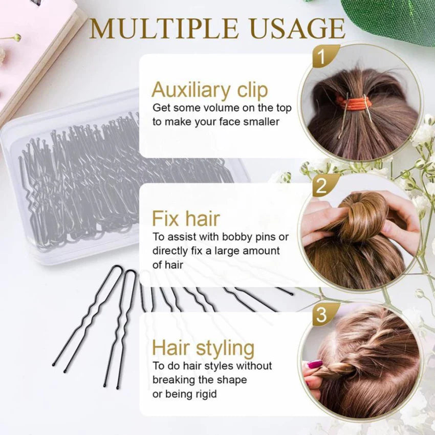 12 Pcs U Shape Jura Hair Pins