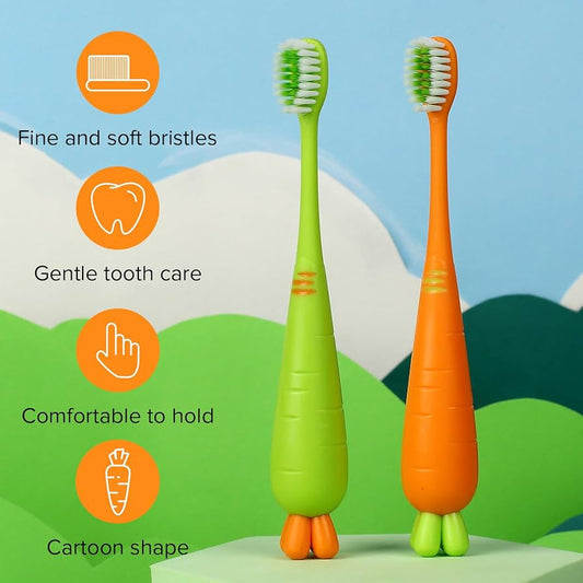 1-Piece Cute Carrot Kids Toothbrush