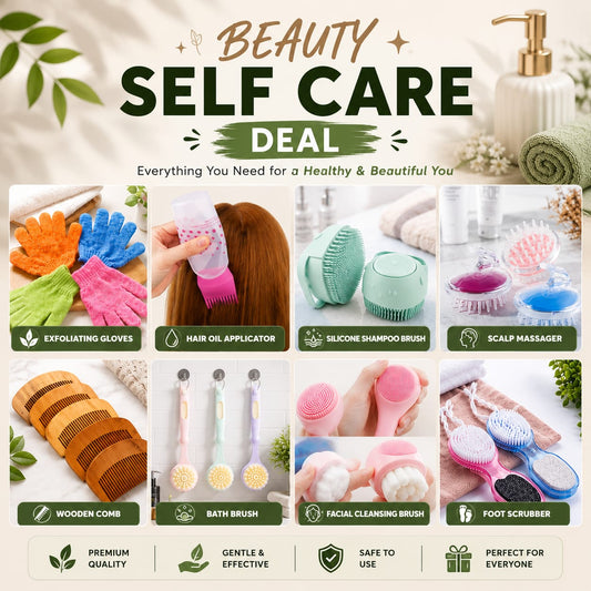 All-In-One Beauty Self Care Kit for Hair Care, Skin Care, Scalp Care & Body Care