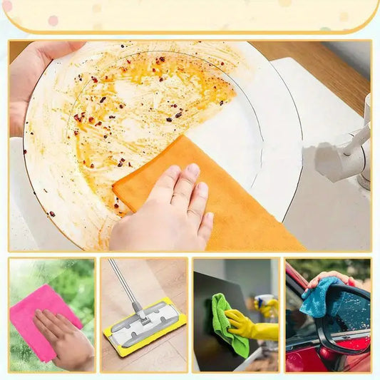 6Pcs Microfiber Dusting and Cleaning Cloths