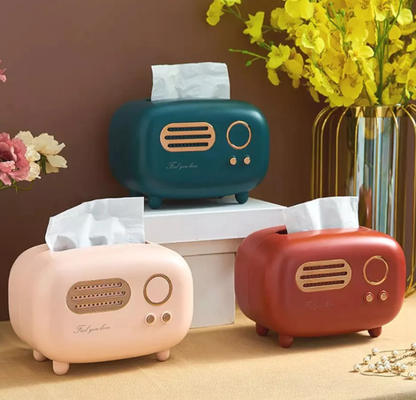 Retro Radio Decorative Tissue Box