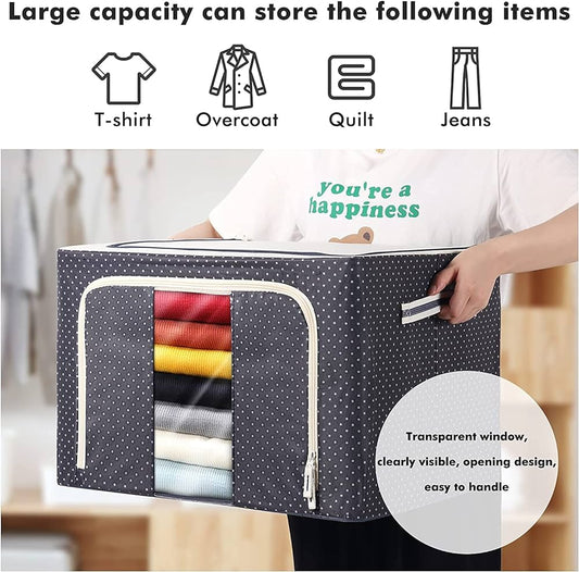 Steel Frame Folding Storage Organizer Bags