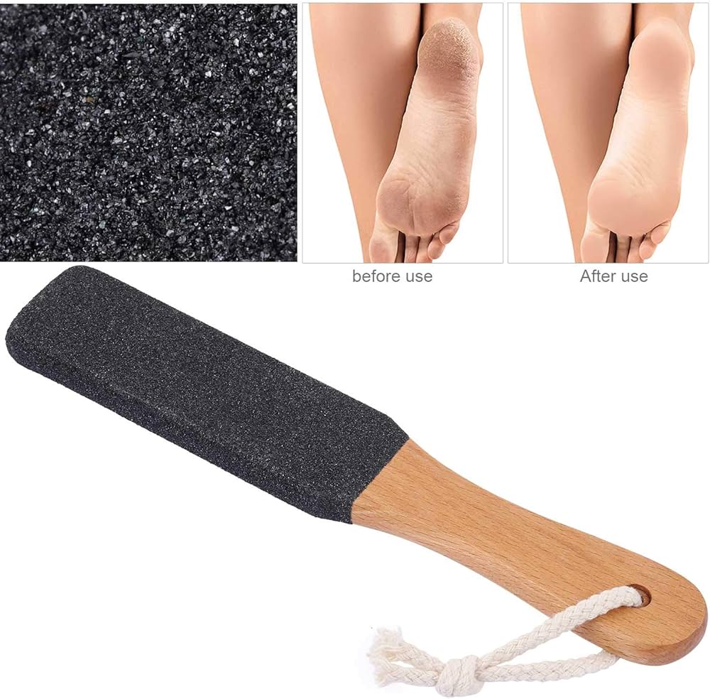 Wooden Handle Foot Scraper Hard For Dead Skin