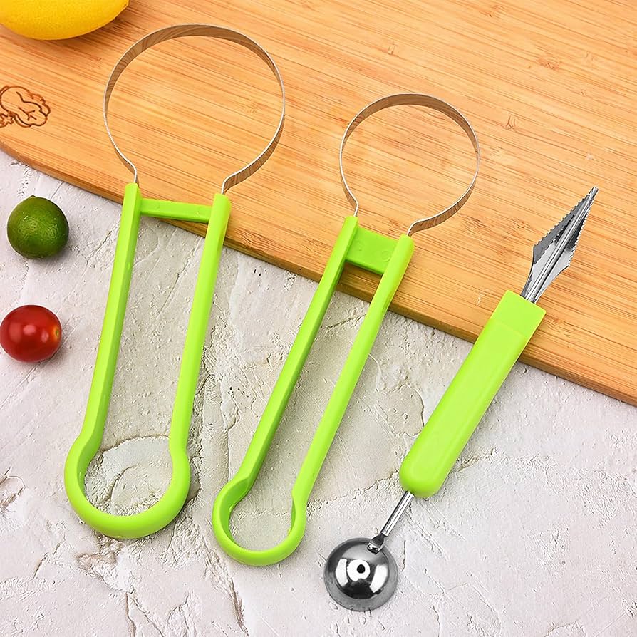 4 In 1 Multi-Use Stainless Steel Fruit Cutter Set