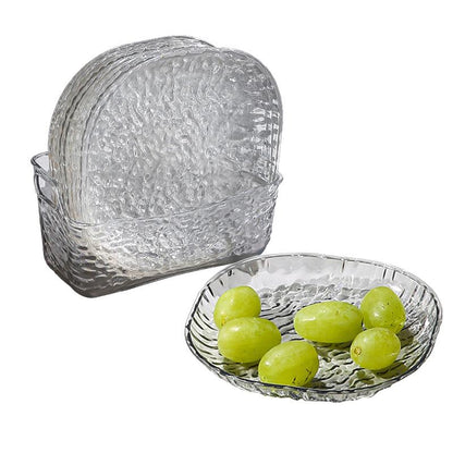 8Pcs Transparent Plates