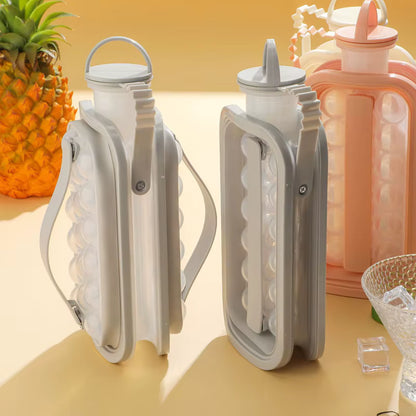 Afrodite Portable Ice Maker, Ice Ball Bottle, Freezer Ice Cube Mold