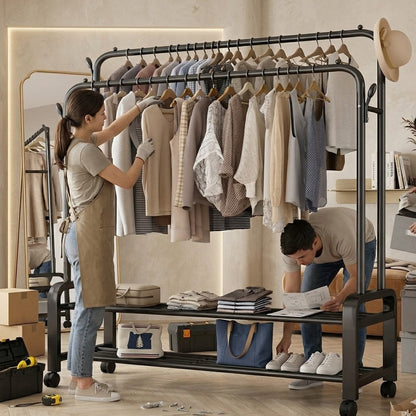 All-in-One Clothes Organizer Rack