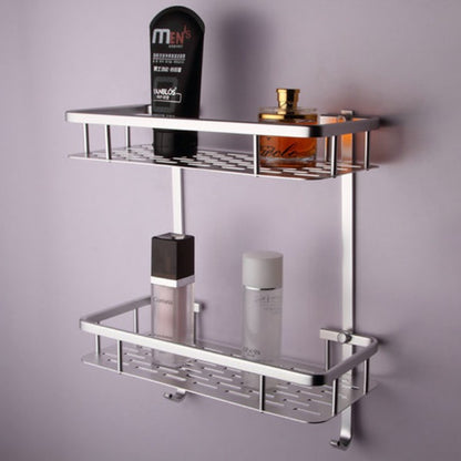 Aluminium Shower Shelf – 2-Tier Bathroom Storage Rack