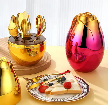 Luxury Golden Cutlery Set