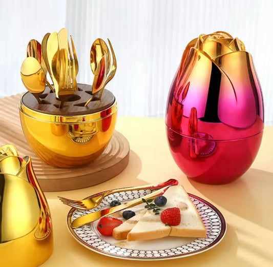 Luxury Golden Cutlery Set