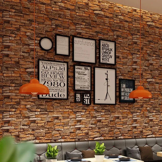 Brown Brick Sheet, Home and Wall Decor