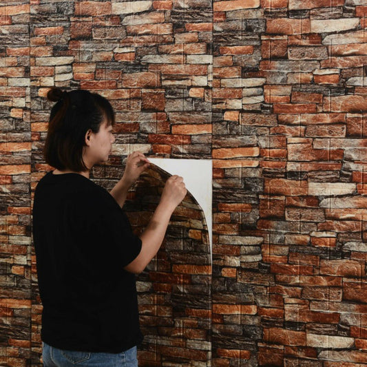 Brown Brick Sheet, Home and Wall Decor