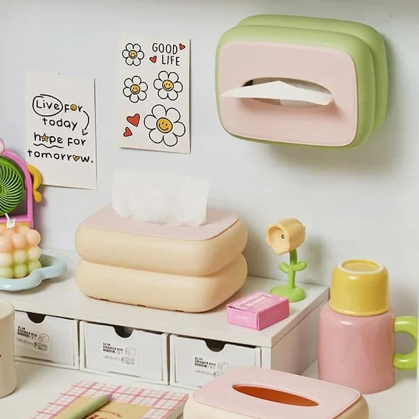 Elegant Tissue Box Storage Organizer