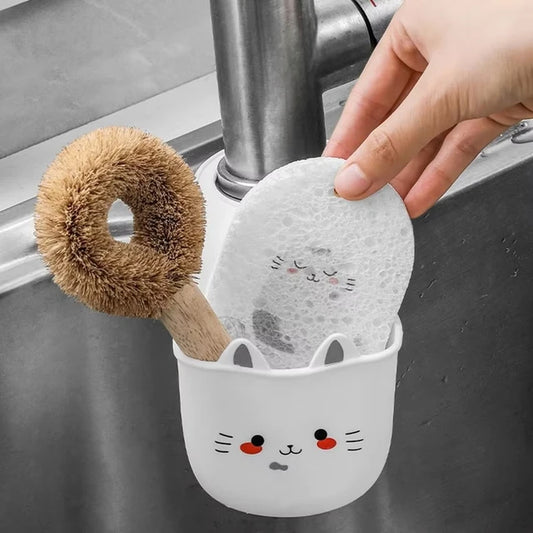 Cartoon Cat Sink Holder