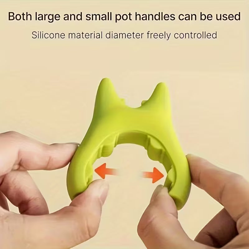 Cat-Shaped Silicone Pot Handle Grip – Kitchen Handle Holder