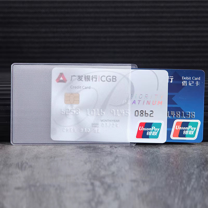Clear Plastic Card Holder Set – Pack of 10 Protective Card Sleeves