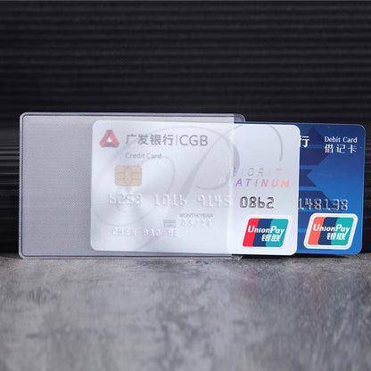Clear Plastic Card Holder Set – Pack of 10 Protective Card Sleeves