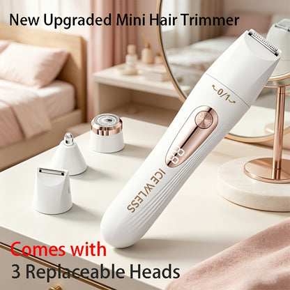 Compact 3-in-1 Beauty Trimmer – Rechargeable Hair Removal Kit