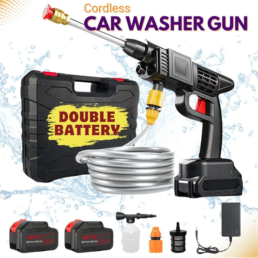 Compact Battery-Operated Car Wash Sprayer, Home and Living 