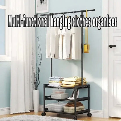 Compact Triple-Layer Clothing Organizer