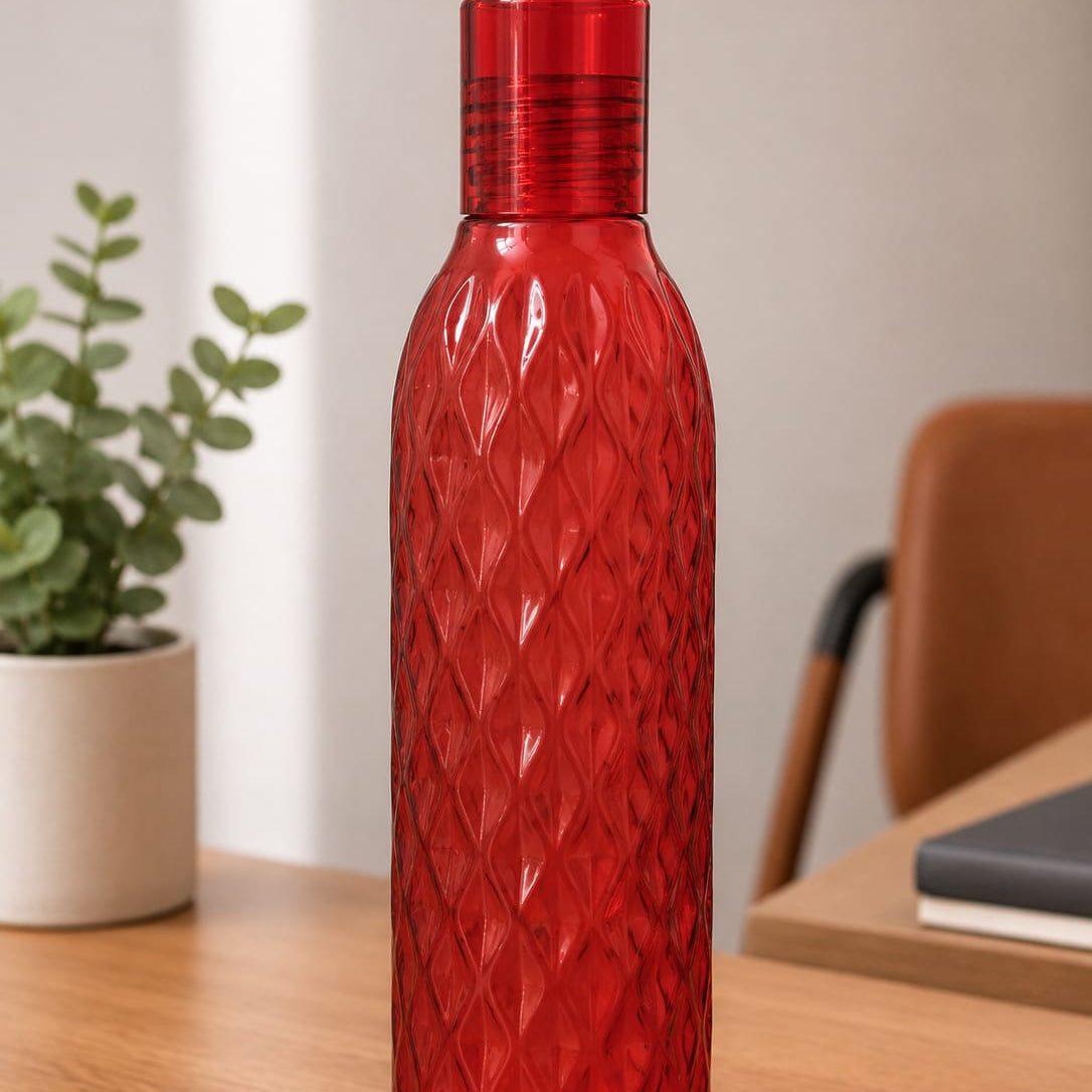 Crystal Pattern Water Bottle – Reusable BPA-Free Drinking Bottle