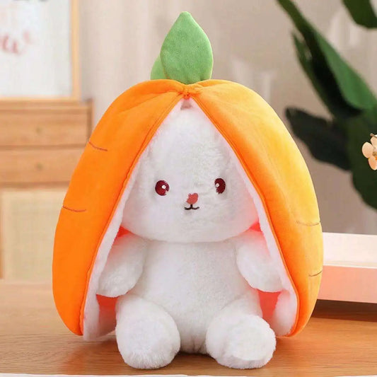 Cute Reversible Flopp Bunny Carrot Plush Toy(25Cm/10Inch)