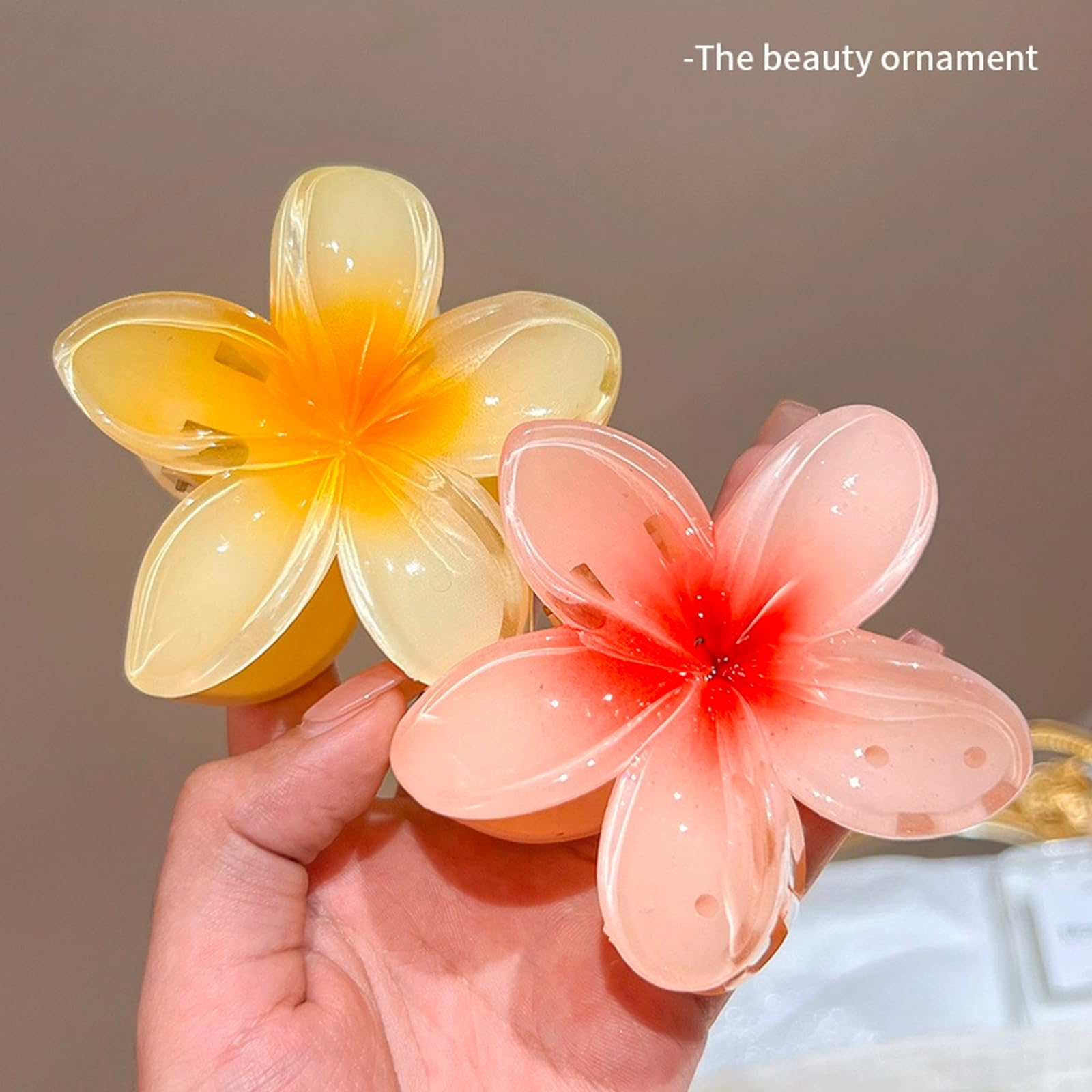 Cute Flower Hair Clips Set (3-Pack), Health and Beauty 