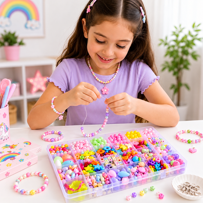 DIY Necklace & Bracelet Kit – Creative Beading Set for Children