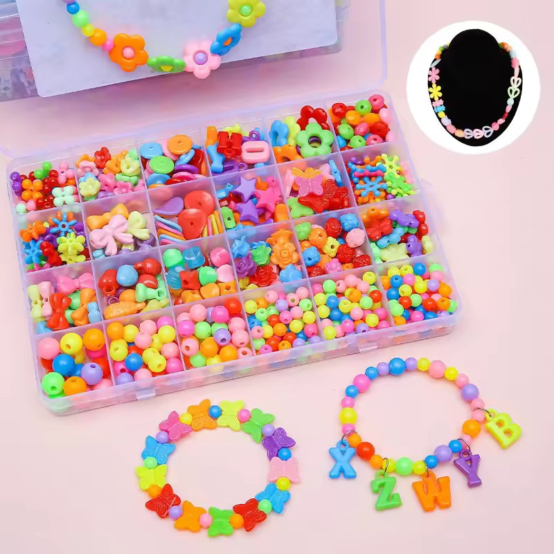 DIY Necklace & Bracelet Kit – Creative Beading Set for Children