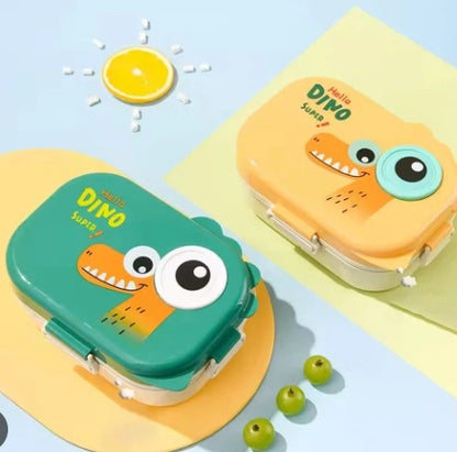 Dino Double Layers Stainless Steel Lunch Box