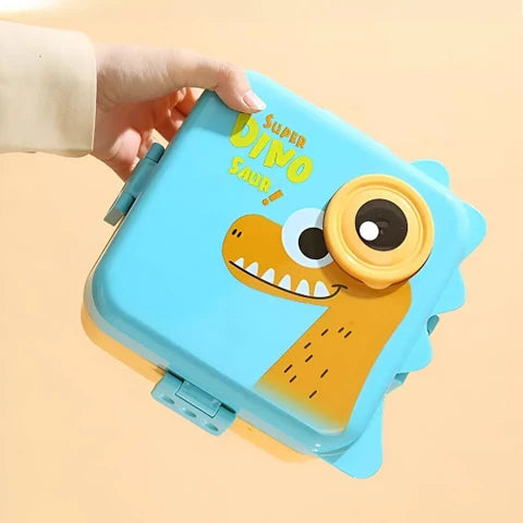Dino Double Layers Stainless Steel Lunch Box